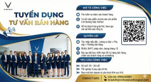 Tuyển Dụng Tư Vấn Bán Hàng – VinFast Thảo Điền