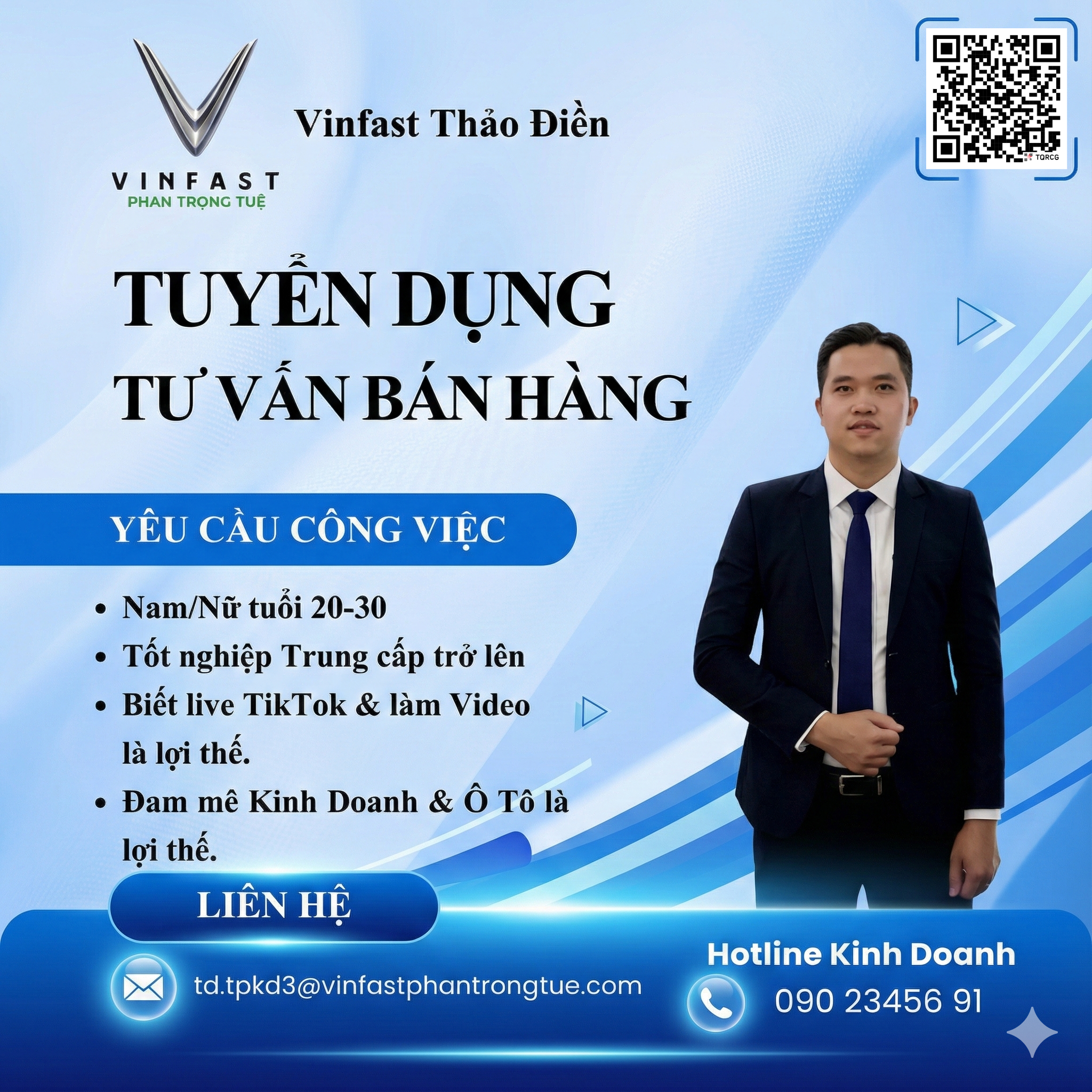 Tuyển Dụng Tư Vấn Bán Hàng – VinFast Thảo Điền